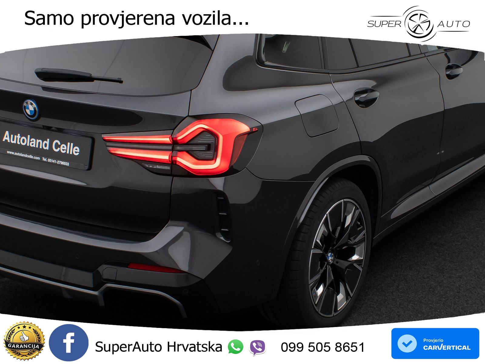BMW iX3 80 kWh (286 KS) M Sport LED+GR SJED+ACC
