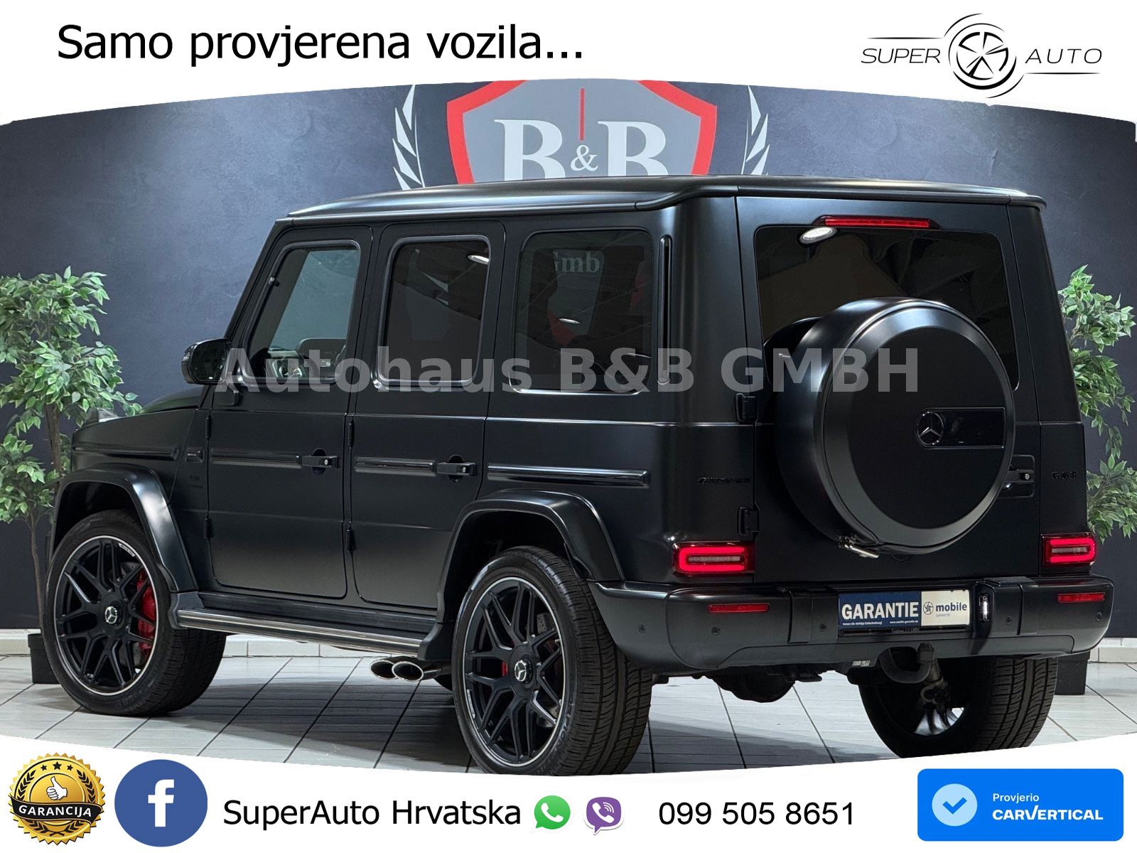 Mercedes AMG G 63 Long V8 (585 KS) 4MATIC 9G-TRONIC AMG SPEEDSHIFT PLUS ZRAČNI+ACC+4xGR SJED+360