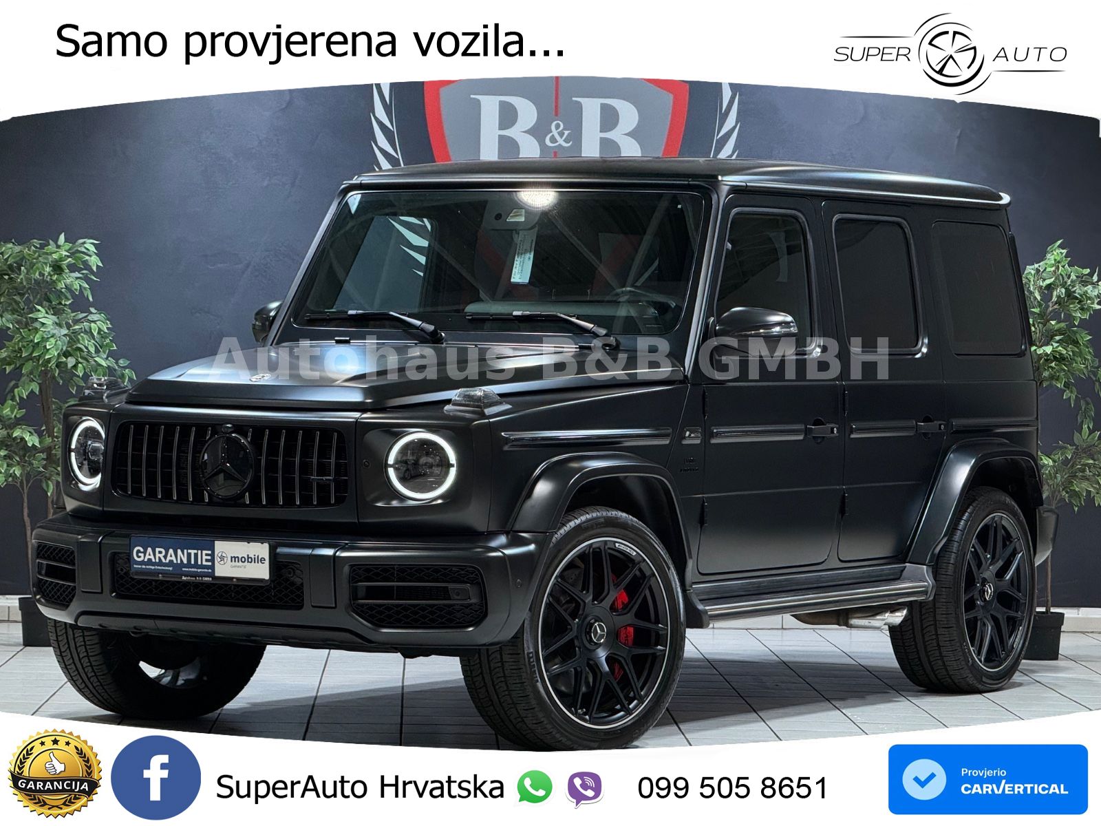 Mercedes AMG G 63 Long V8 (585 KS) 4MATIC 9G-TRONIC AMG SPEEDSHIFT PLUS ZRAČNI+ACC+4xGR SJED+360