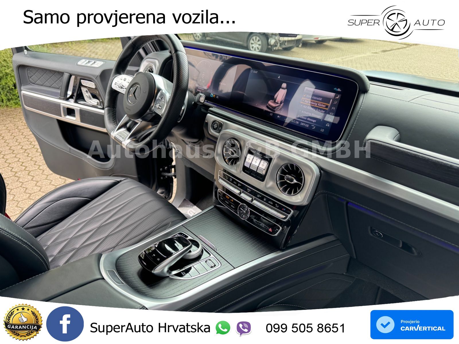 Mercedes AMG G 63 Long V8 (585 KS) 4MATIC 9G-TRONIC AMG SPEEDSHIFT PLUS ZRAČNI+ACC+4xGR SJED+360