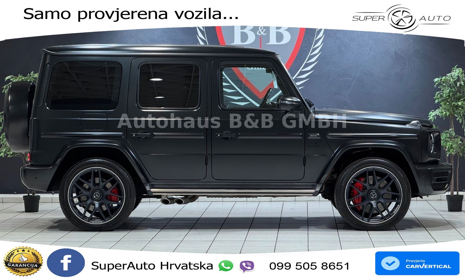 Mercedes AMG G 63 Long V8 (585 KS) 4MATIC 9G-TRONIC AMG SPEEDSHIFT PLUS ZRAČNI+ACC+4xGR SJED+360