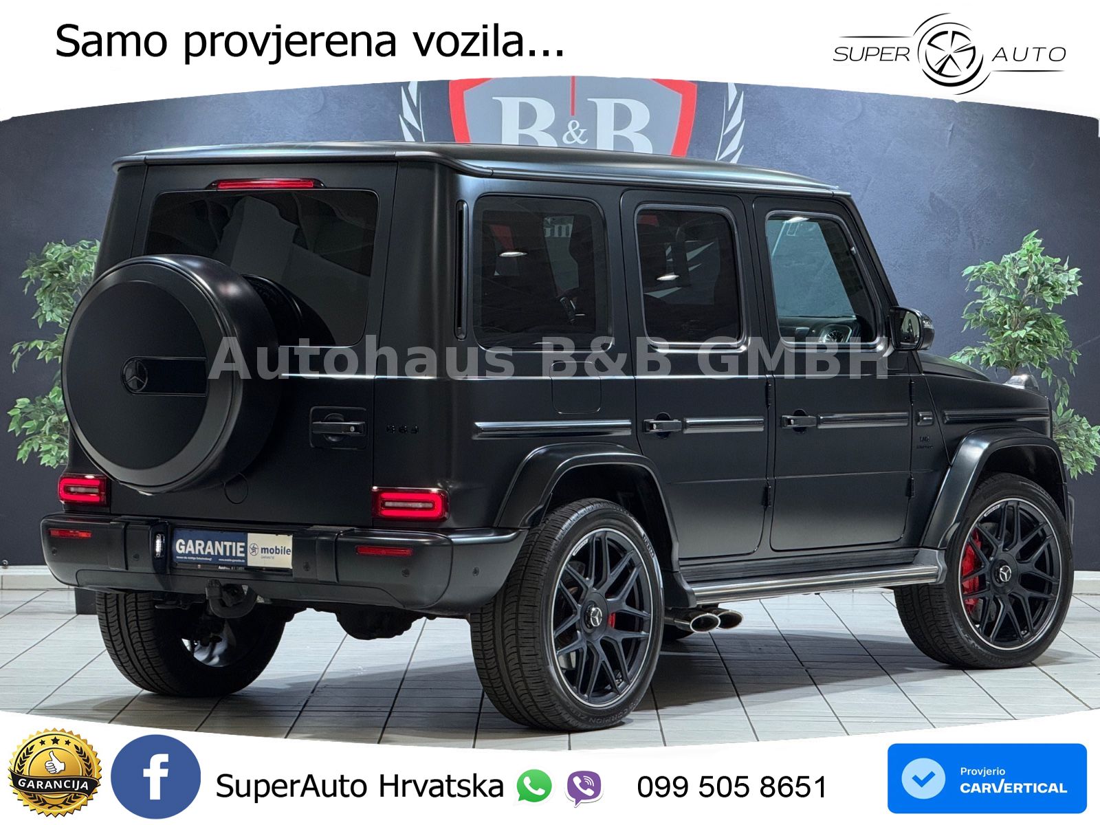 Mercedes AMG G 63 Long V8 (585 KS) 4MATIC 9G-TRONIC AMG SPEEDSHIFT PLUS ZRAČNI+ACC+4xGR SJED+360