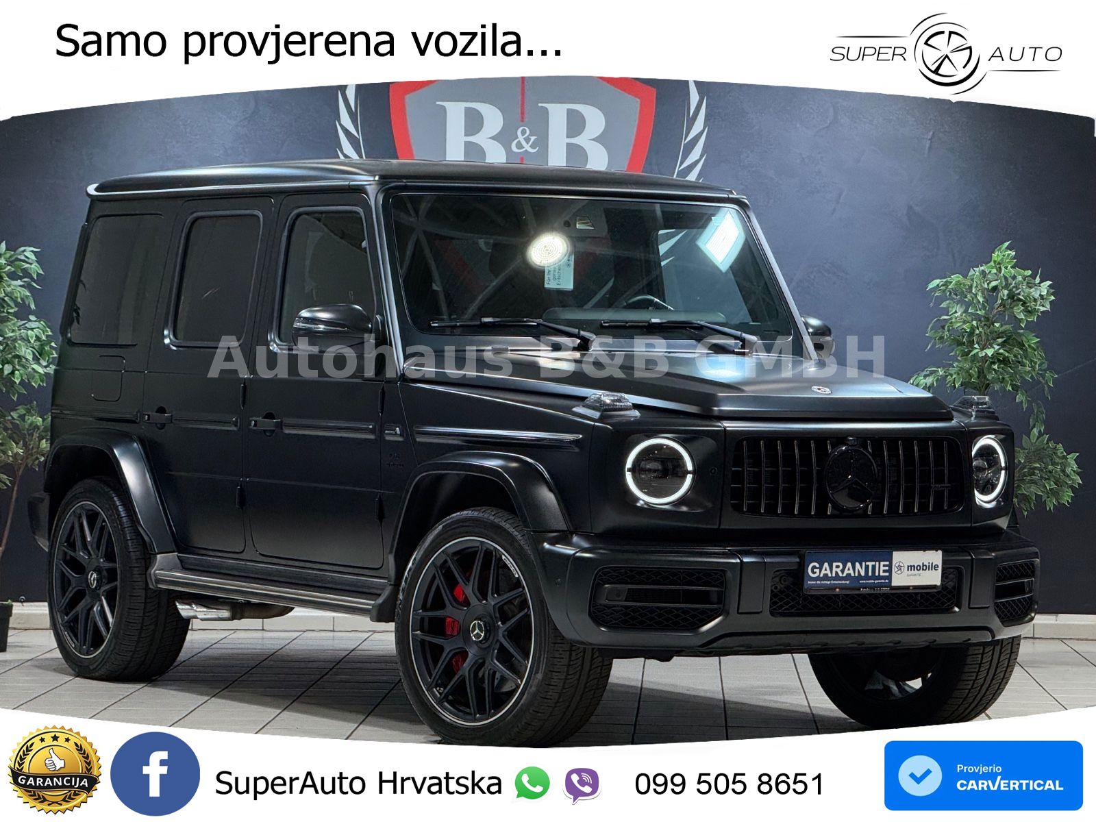 Mercedes AMG G 63 Long V8 (585 KS) 4MATIC 9G-TRONIC AMG SPEEDSHIFT PLUS ZRAČNI+ACC+4xGR SJED+360