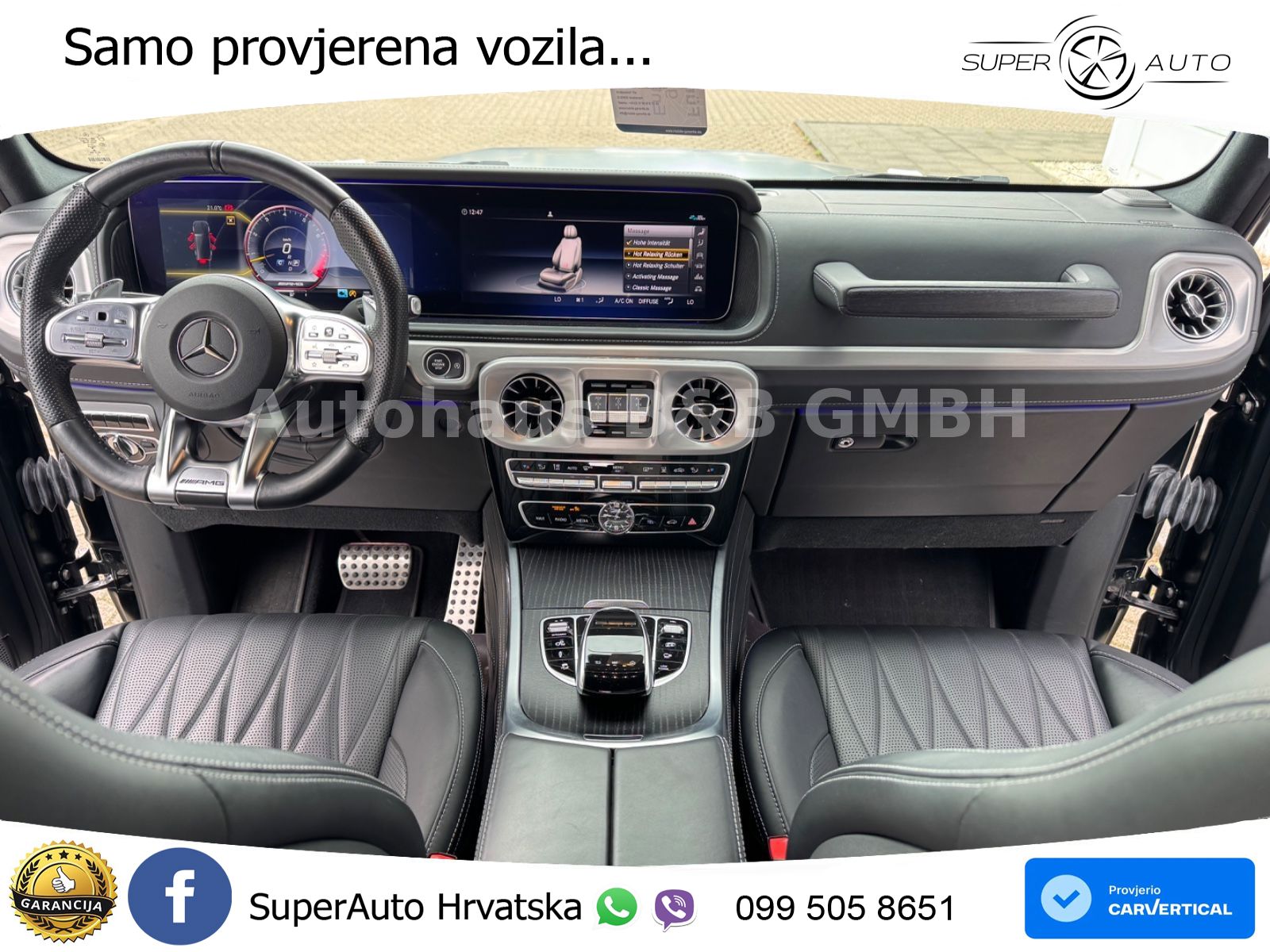Mercedes AMG G 63 Long V8 (585 KS) 4MATIC 9G-TRONIC AMG SPEEDSHIFT PLUS ZRAČNI+ACC+4xGR SJED+360