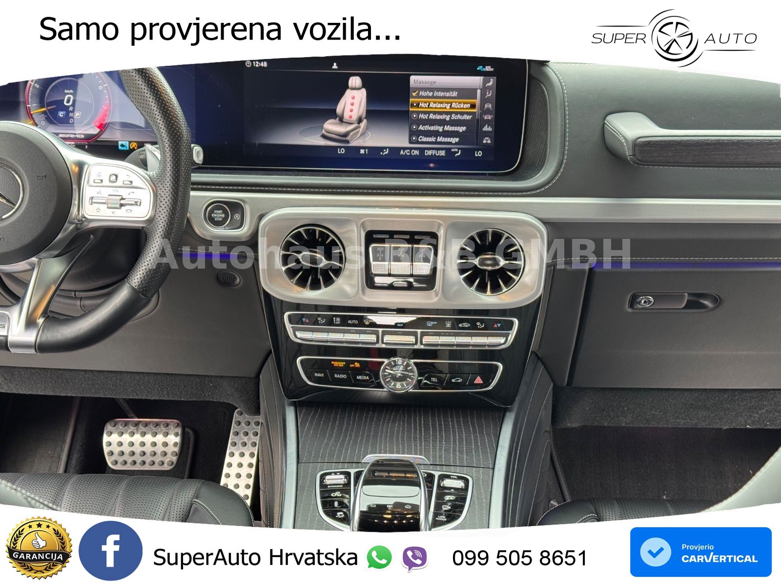 Mercedes AMG G 63 Long V8 (585 KS) 4MATIC 9G-TRONIC AMG SPEEDSHIFT PLUS ZRAČNI+ACC+4xGR SJED+360
