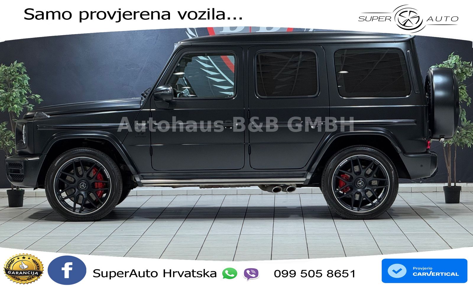 Mercedes AMG G 63 Long V8 (585 KS) 4MATIC 9G-TRONIC AMG SPEEDSHIFT PLUS ZRAČNI+ACC+4xGR SJED+360