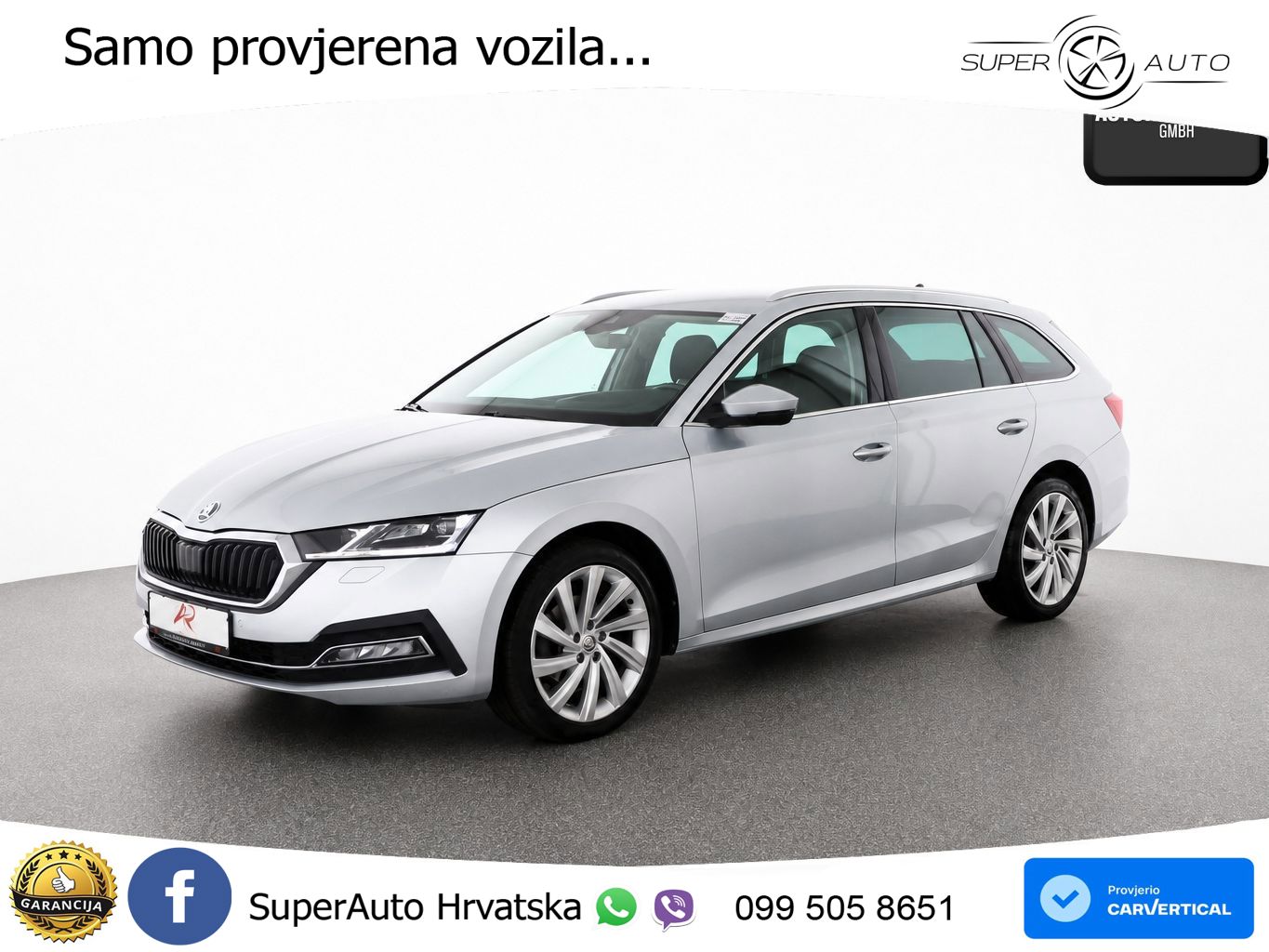 Škoda Octavia Combi 2.0 TDI (150 KS) DSG LED+GR SJED+ACC