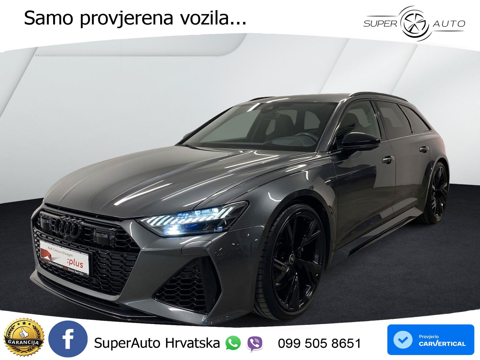Audi RS6 Avant 4.0 TFSI V8 (600 KS) quattro Tiptronic LED+GR SJED+ACC