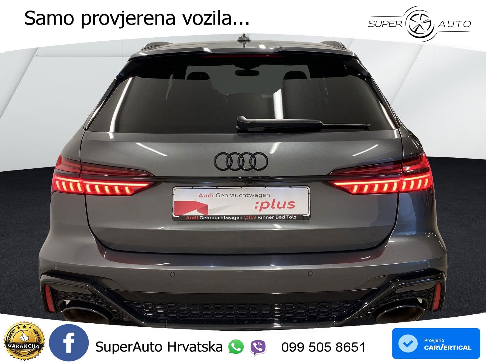 Audi RS6 Avant 4.0 TFSI V8 (600 KS) quattro Tiptronic LED+GR SJED+ACC