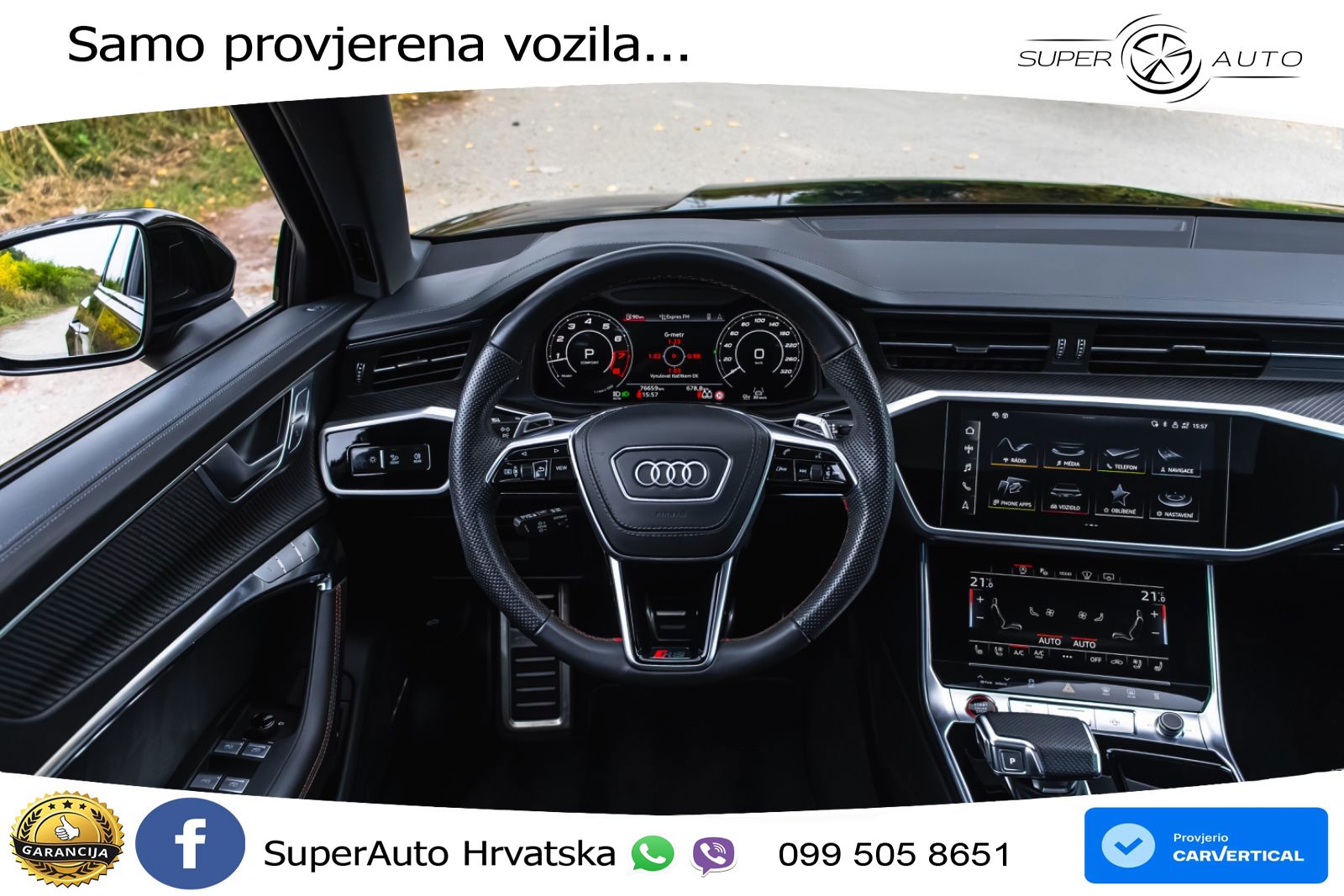 Audi RS6 Avant 4.0 TFSI V8 performance (630 KS)  quattro tiptronic LED+GR SJED+ACC