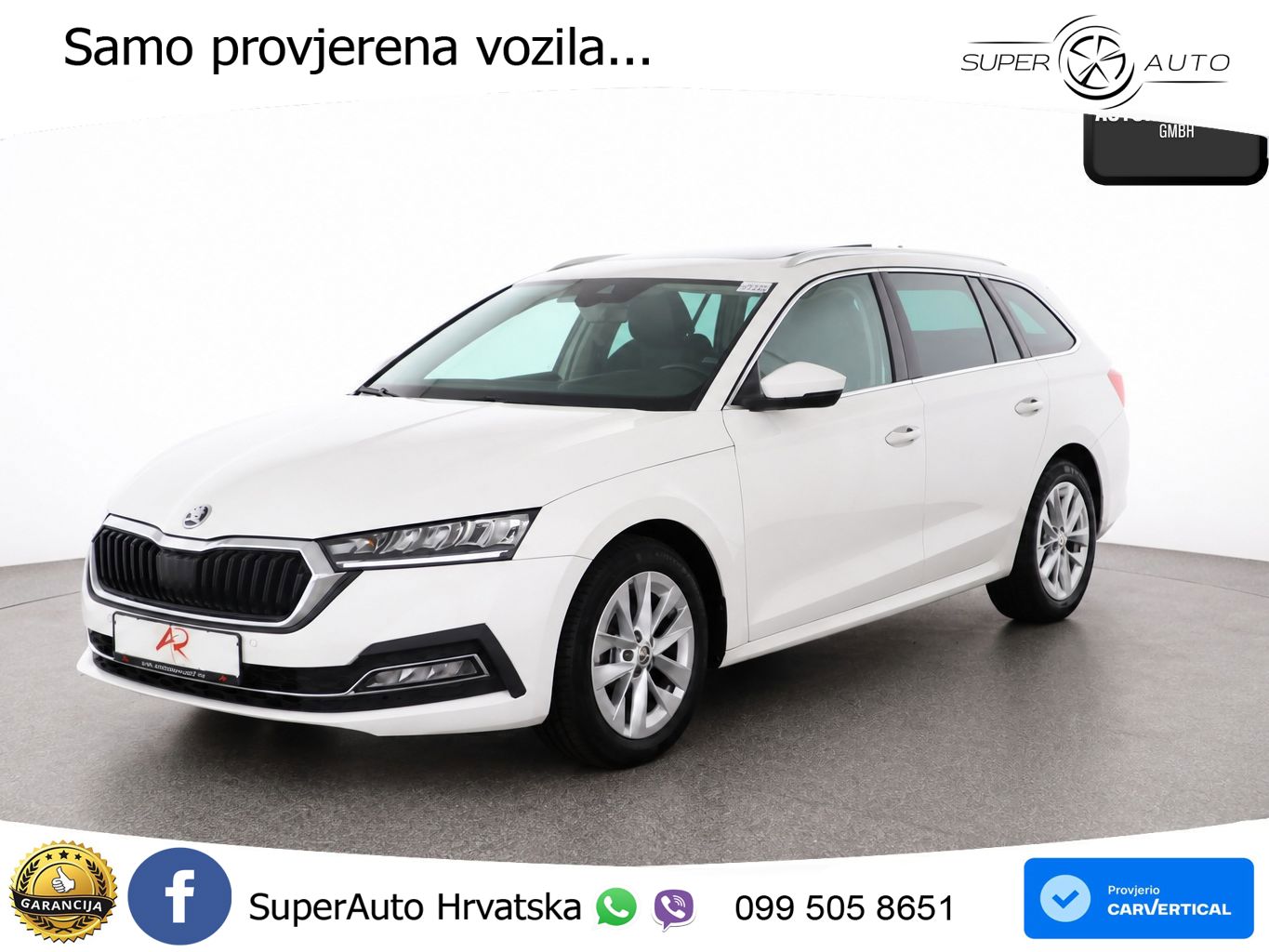 Škoda Octavia Combi 2.0 TDI (150 KS) DSG LED+GR SJED+ACC