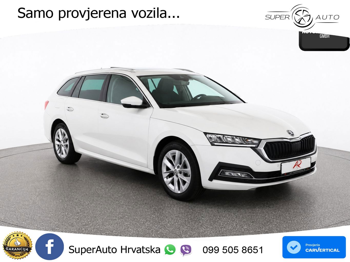 Škoda Octavia Combi 2.0 TDI (150 KS) DSG LED+GR SJED+ACC
