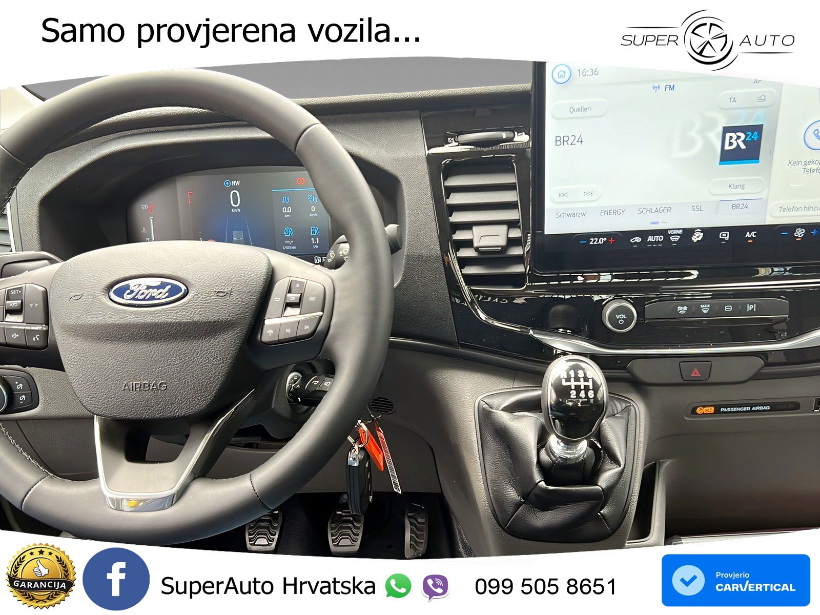 Ford Transit L2 3-SeiKipper TREND AHK, Allwetter, PDC 165 KS