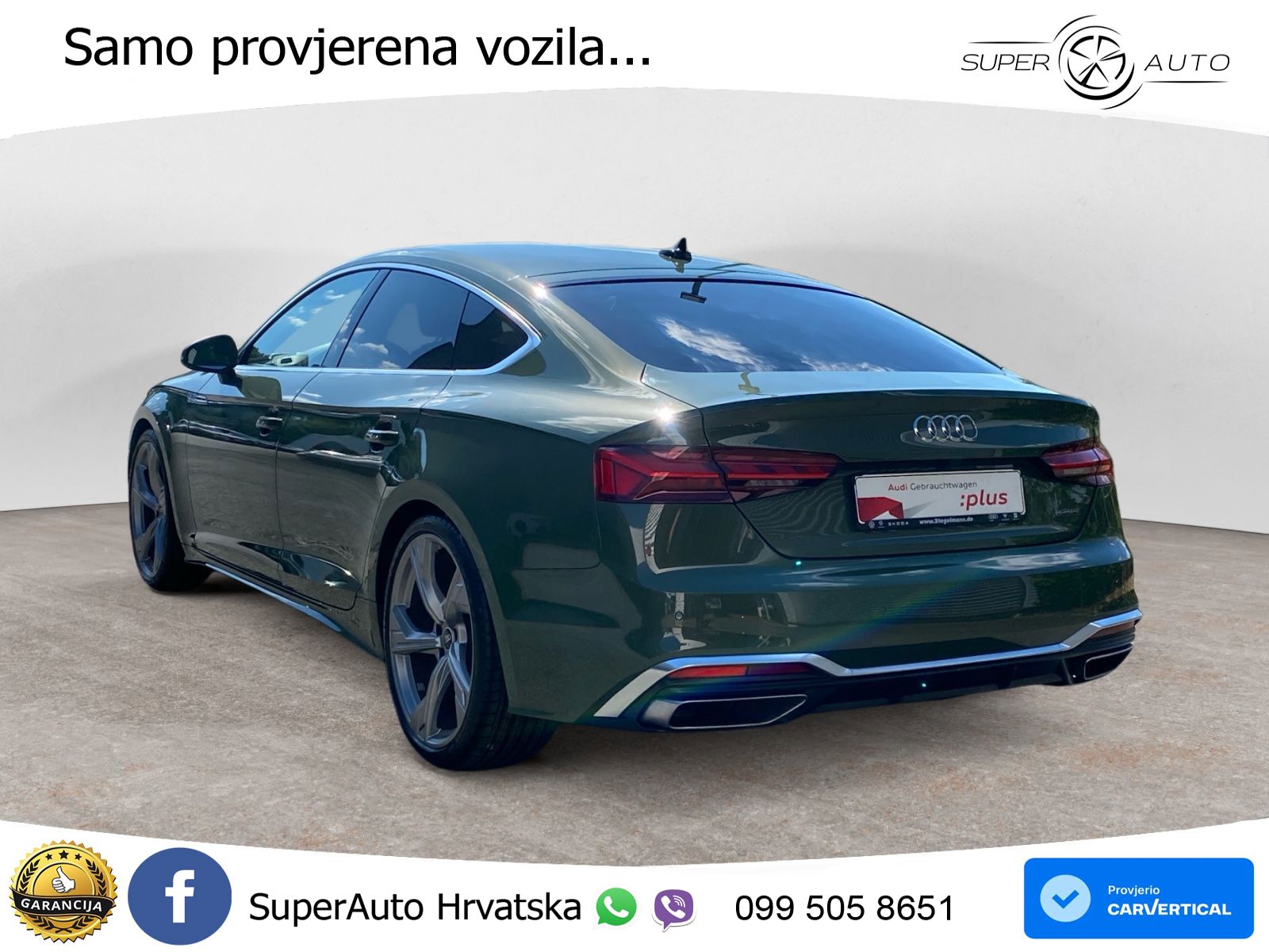 Audi A5 Sportback  40 TFSI (204 KS) quattro S tronic S line MATRIX+GR SJED+KAM