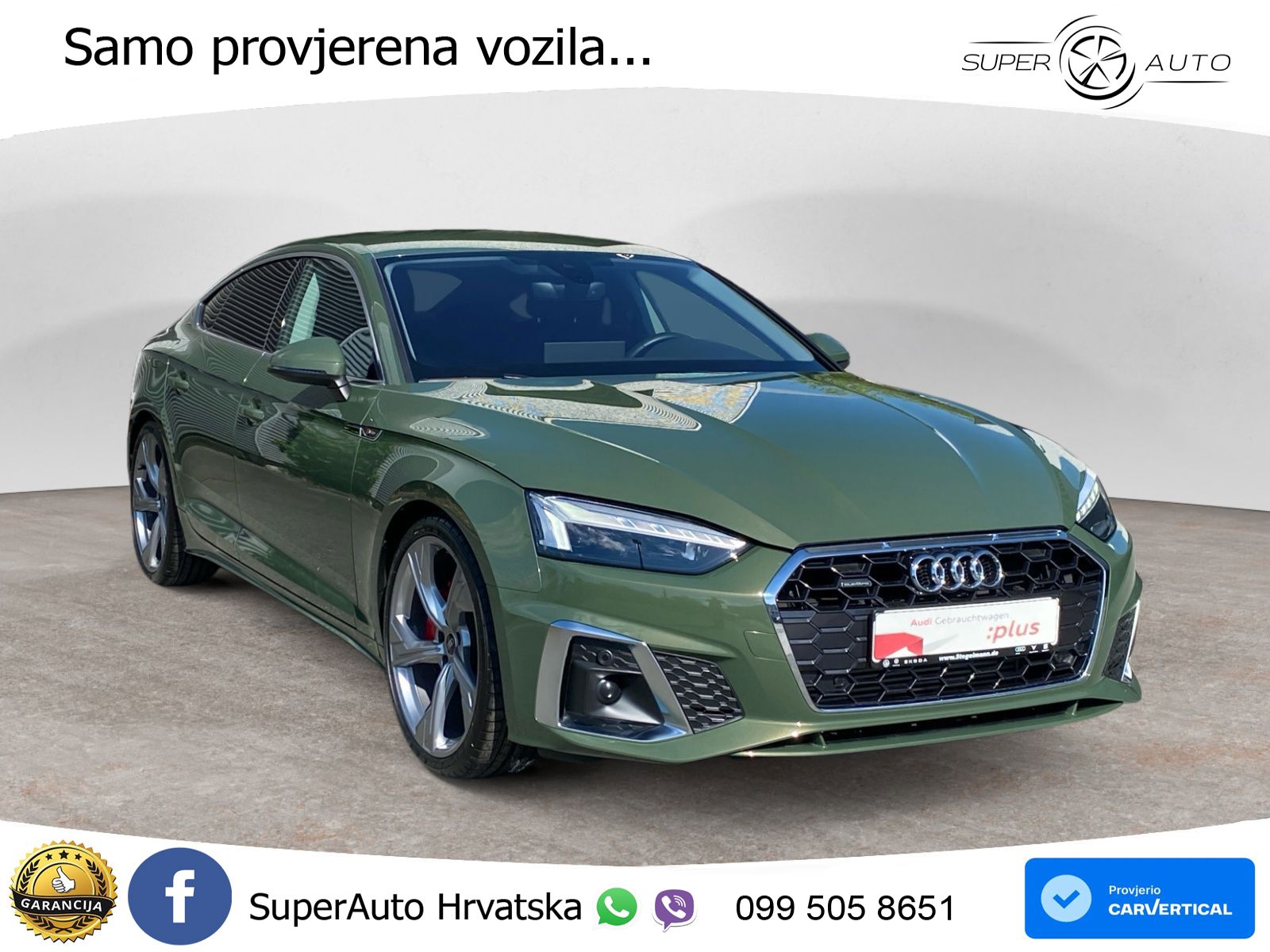 Audi A5 Sportback  40 TFSI (204 KS) quattro S tronic S line MATRIX+GR SJED+KAM