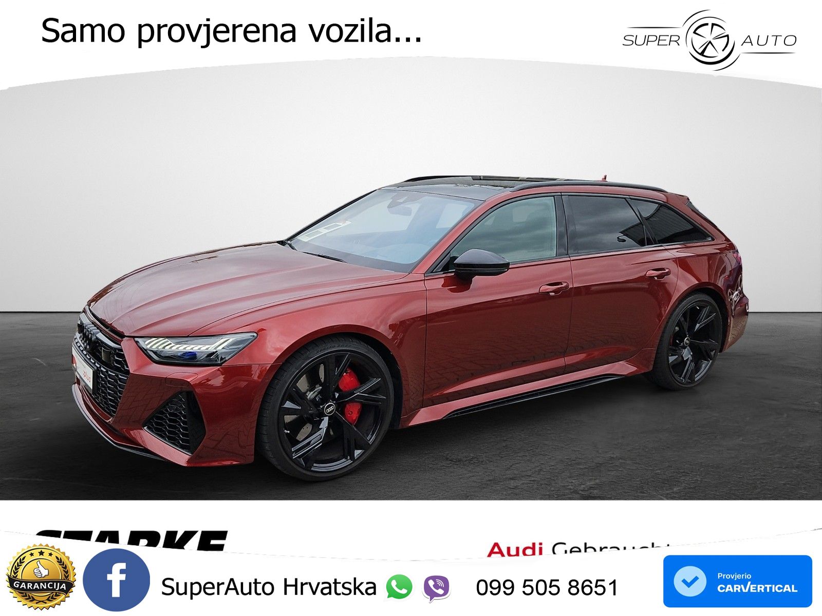 Audi RS6 Avant 4.0 TFSI V8 (600 KS) quattro Tiptronic MATRIX+GR SJED+KAM