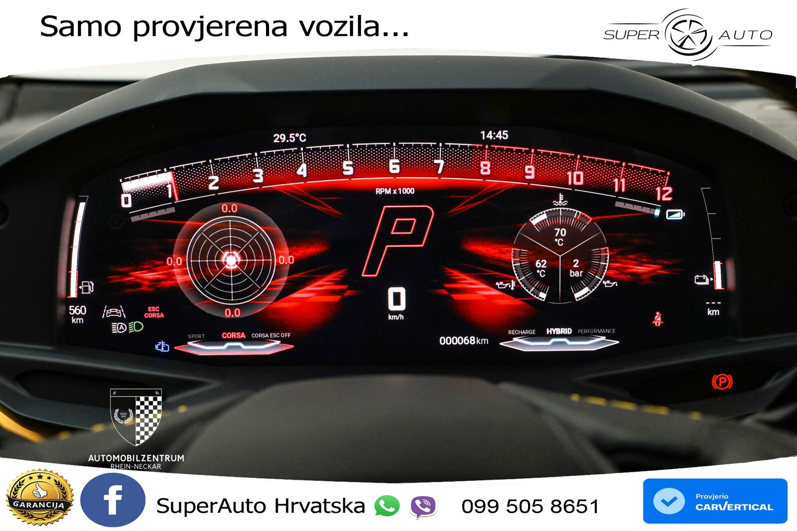 Lamborghini Temerario 4.0 V8 (920 KS) HPEV e-4WD DCT LED+ACC