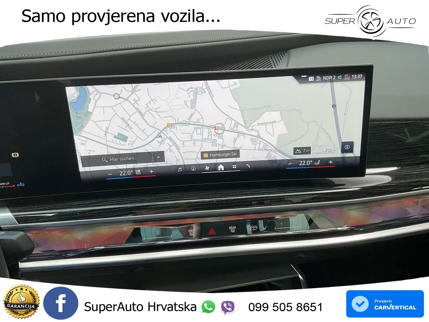 BMW 740d (299 KS) xDrive Steptronic M Sport ZRAČNI+ACC+GR SJED+KAM+PANO
