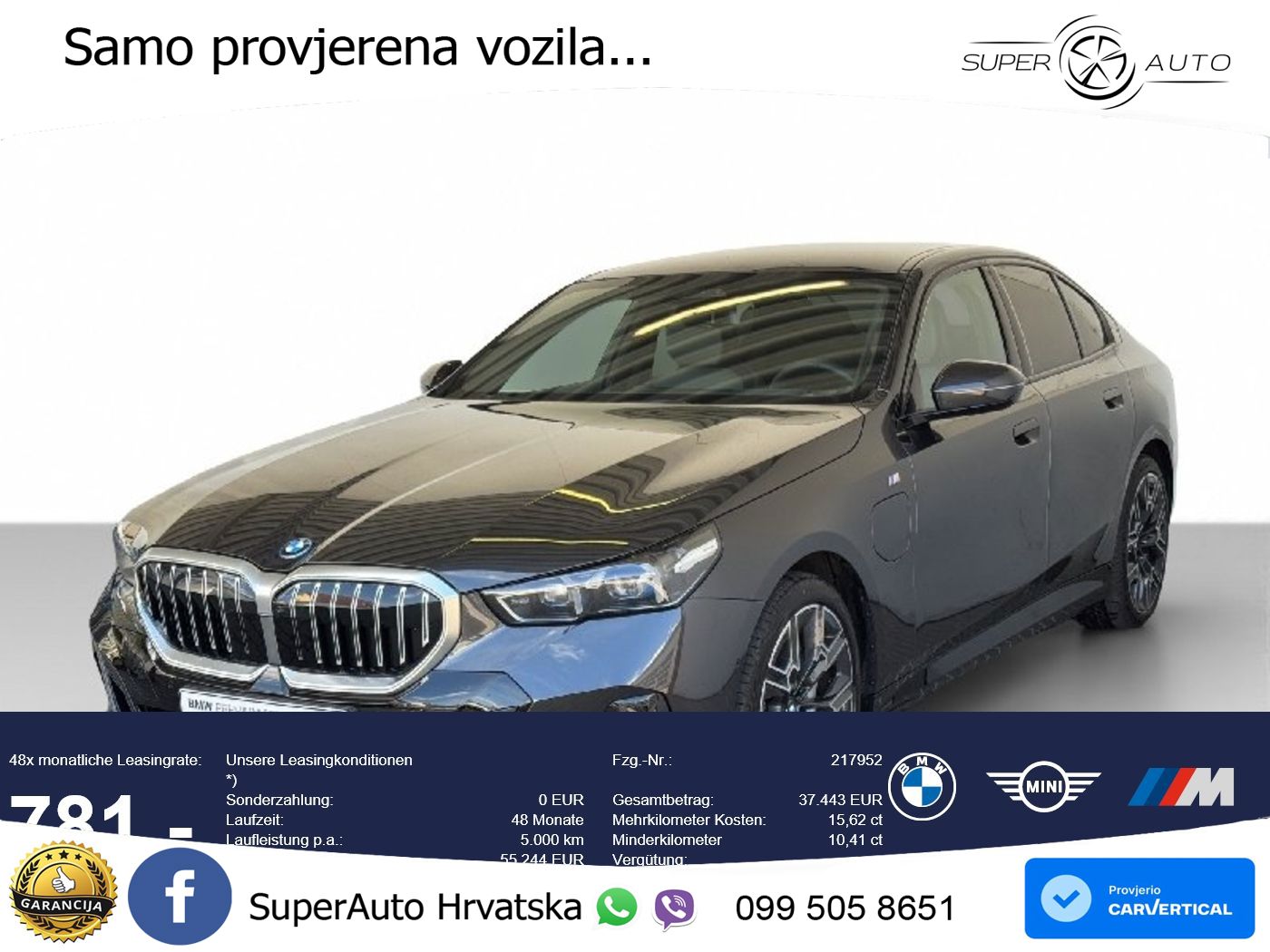 BMW 550e (489 KS) xDrive Steptronic M Sport LED+GR SJED+ACC