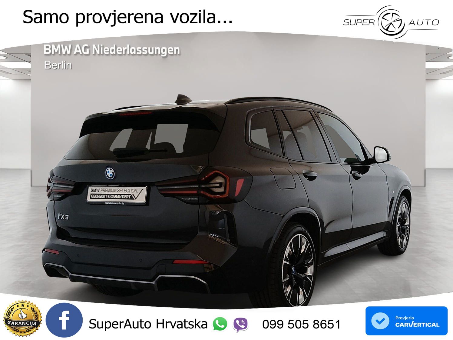 BMW iX3 80 kWh (286 KS) M Sport LED+GR SJED+ACC