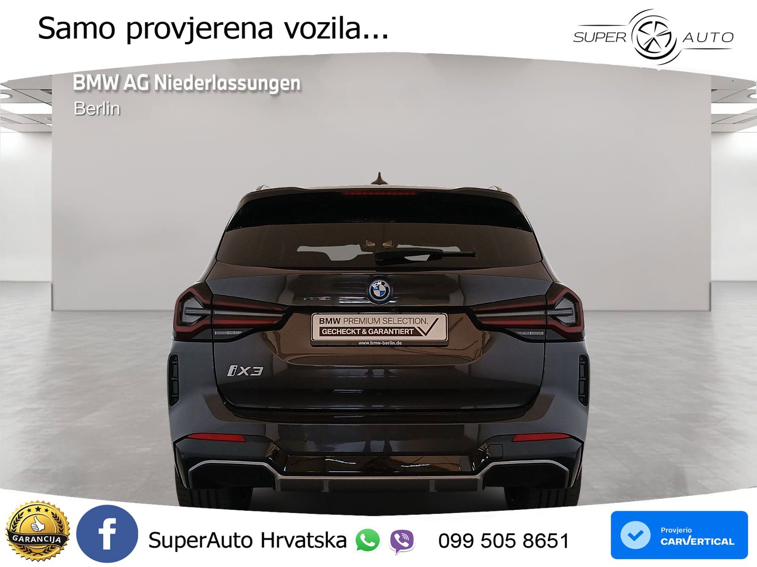 BMW iX3 80 kWh (286 KS) M Sport LED+GR SJED+ACC