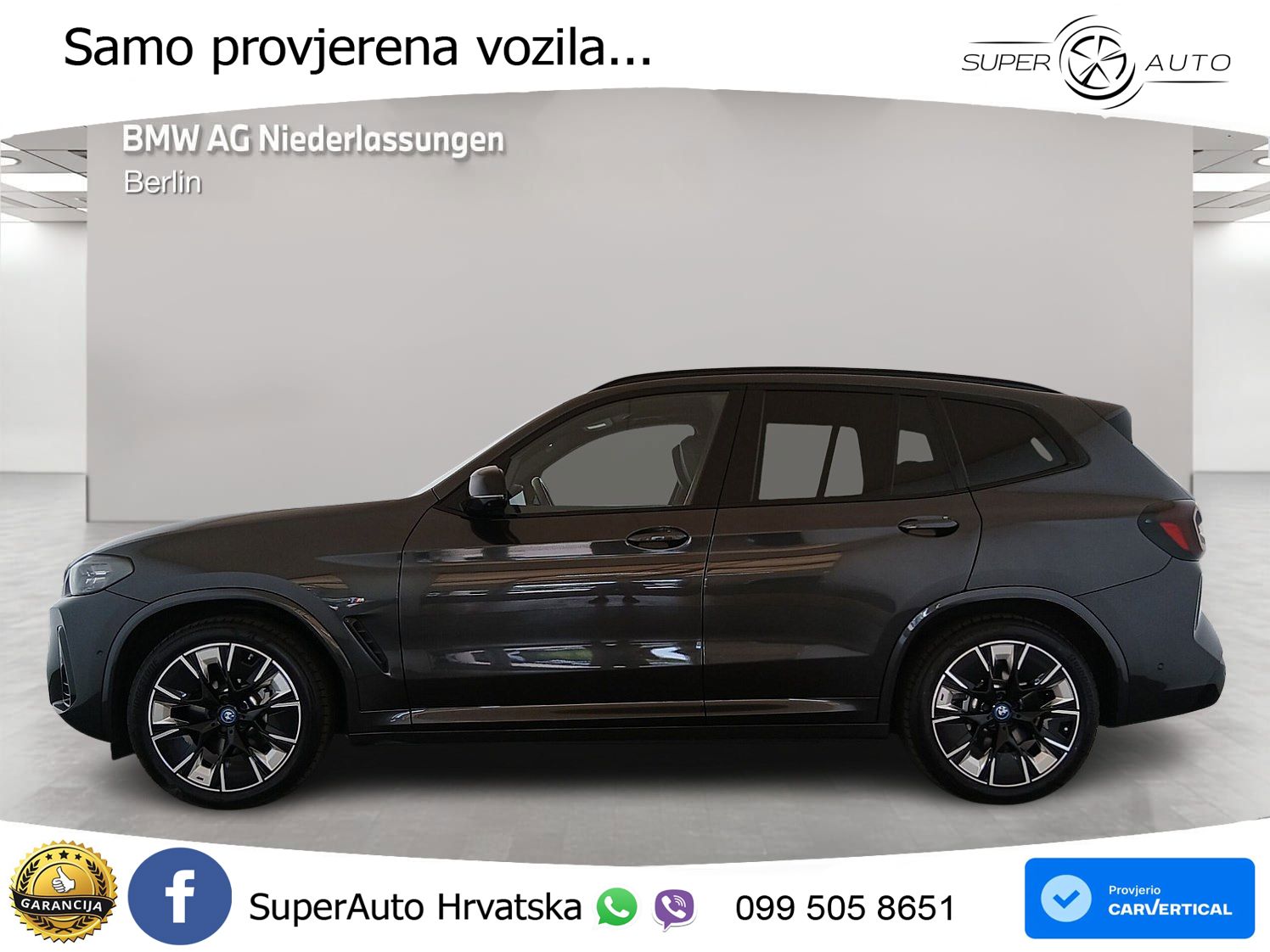 BMW iX3 80 kWh (286 KS) M Sport LED+GR SJED+ACC
