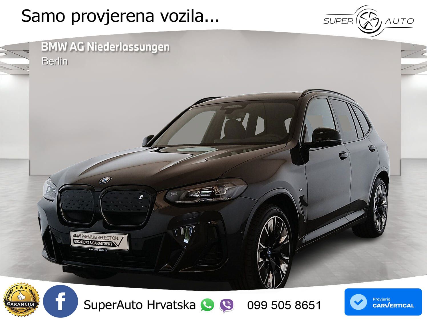 BMW iX3 80 kWh (286 KS) M Sport LED+GR SJED+ACC