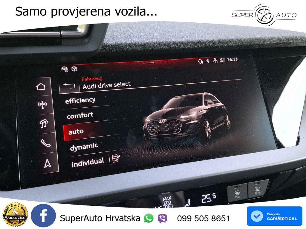 Audi A3 Sportback 30 TFSI (116 KS) Mild Hybrid S tronic advanced LED+GR SJED+ACC