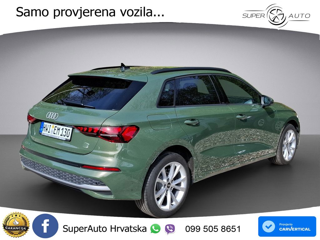 Audi A3 Sportback 30 TFSI (116 KS) Mild Hybrid S tronic advanced LED+GR SJED+ACC