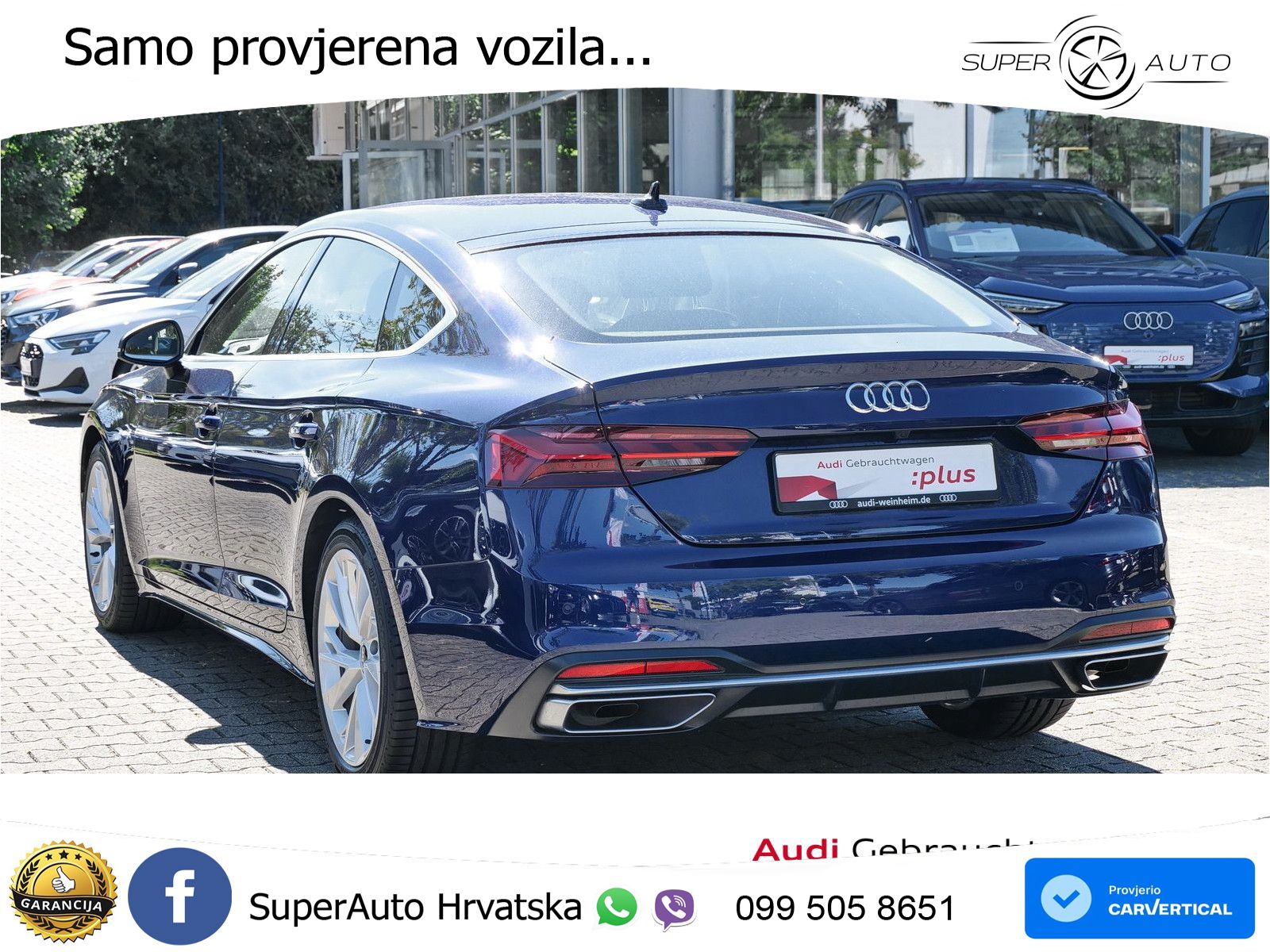 Audi A5 Sportback  40 TFSI (204 KS) S tronic LED+GR SJED+ACC