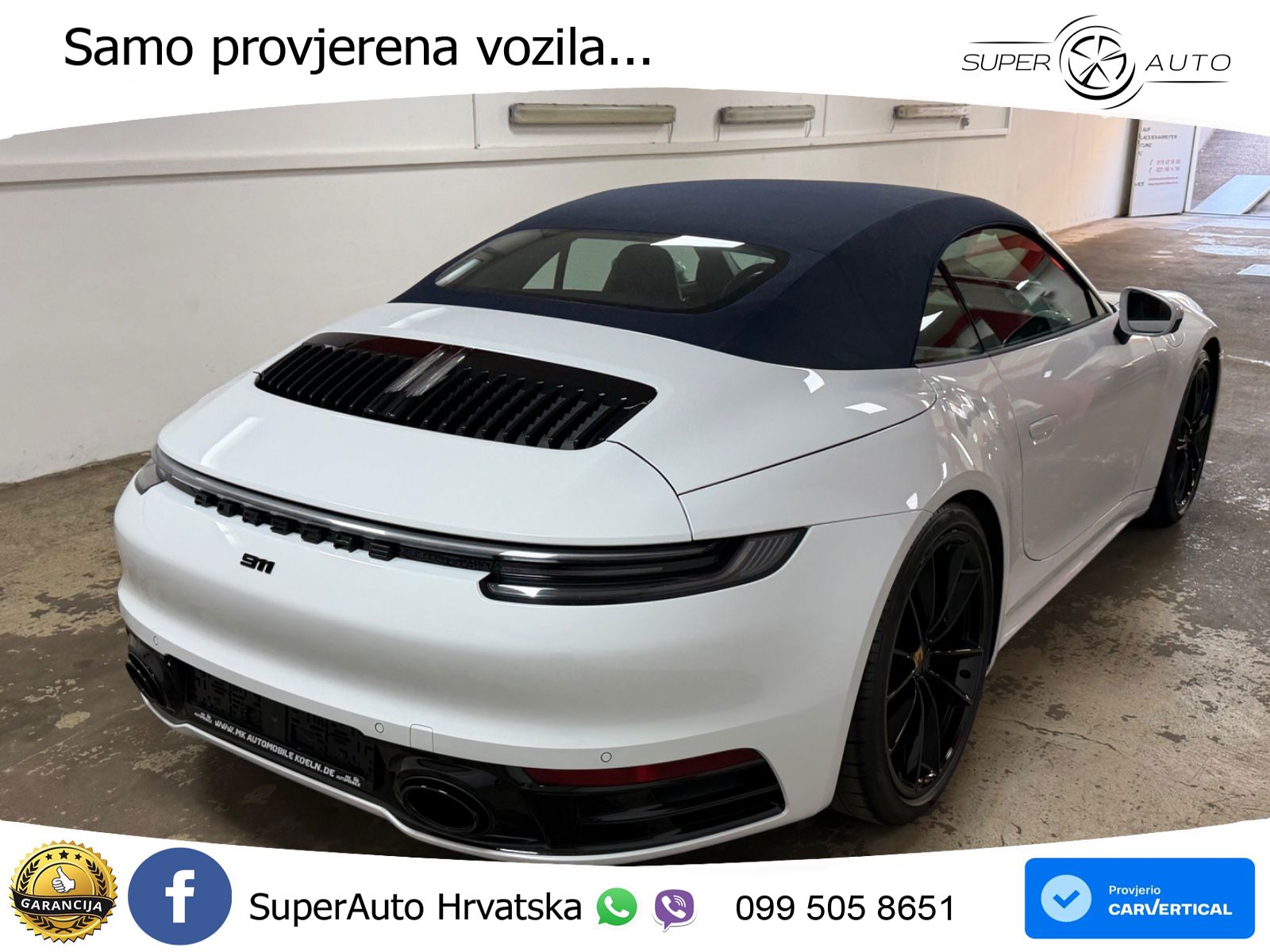 Porsche 911 Carrera S Cabriolet 3.0 (450 KS) PDK ZRAČNI+ACC+GR SJED+KAM