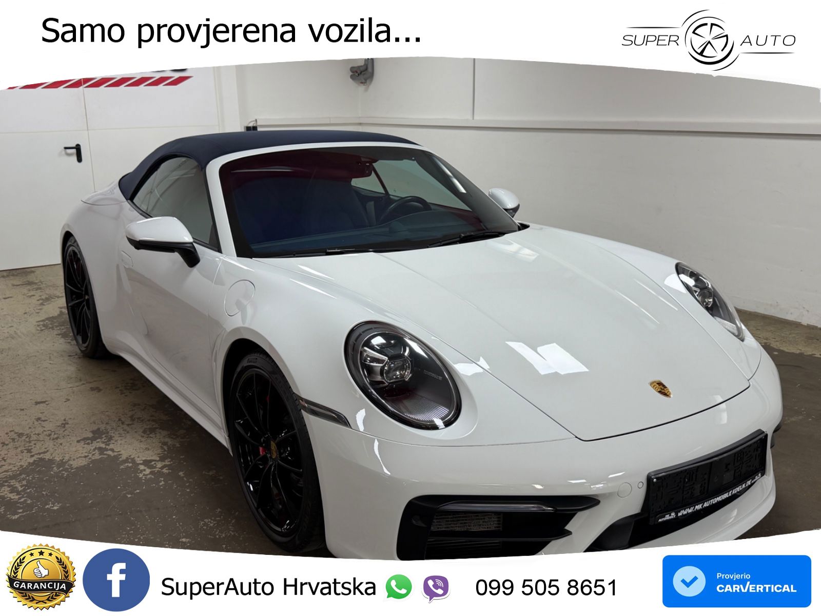 Porsche 911 Carrera S Cabriolet 3.0 (450 KS) PDK ZRAČNI+ACC+GR SJED+KAM