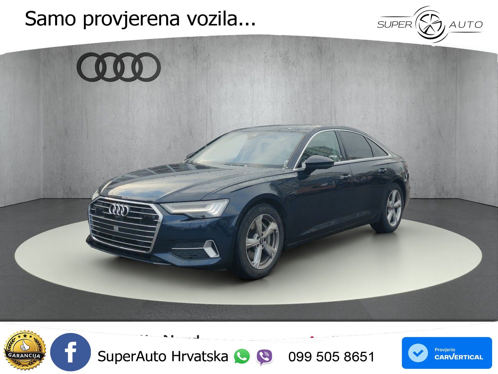 Audi A6 50 TDI V6 (286 KS) quattro tiptronic ZRAČNI+ACC+GR SJED+KAM