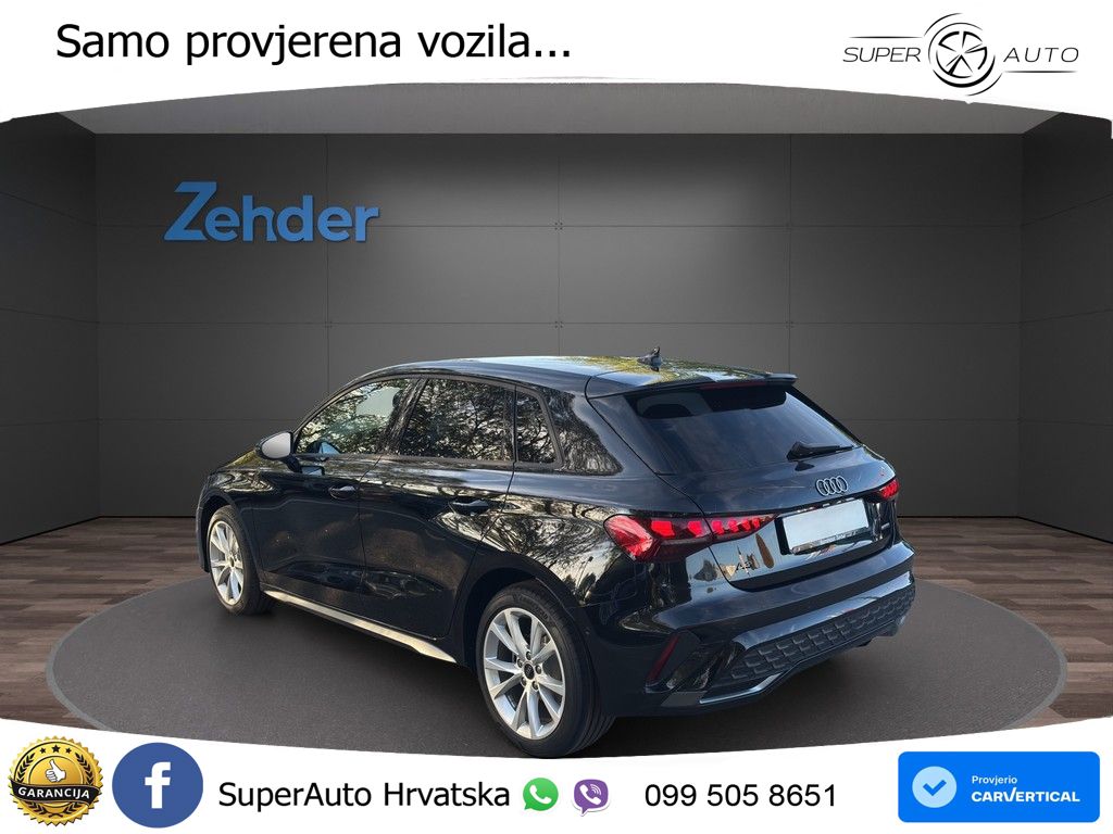 Audi A3 Sportback 40 TFSI (204 KS) quattro S tronic LED+GR SJED+ACC