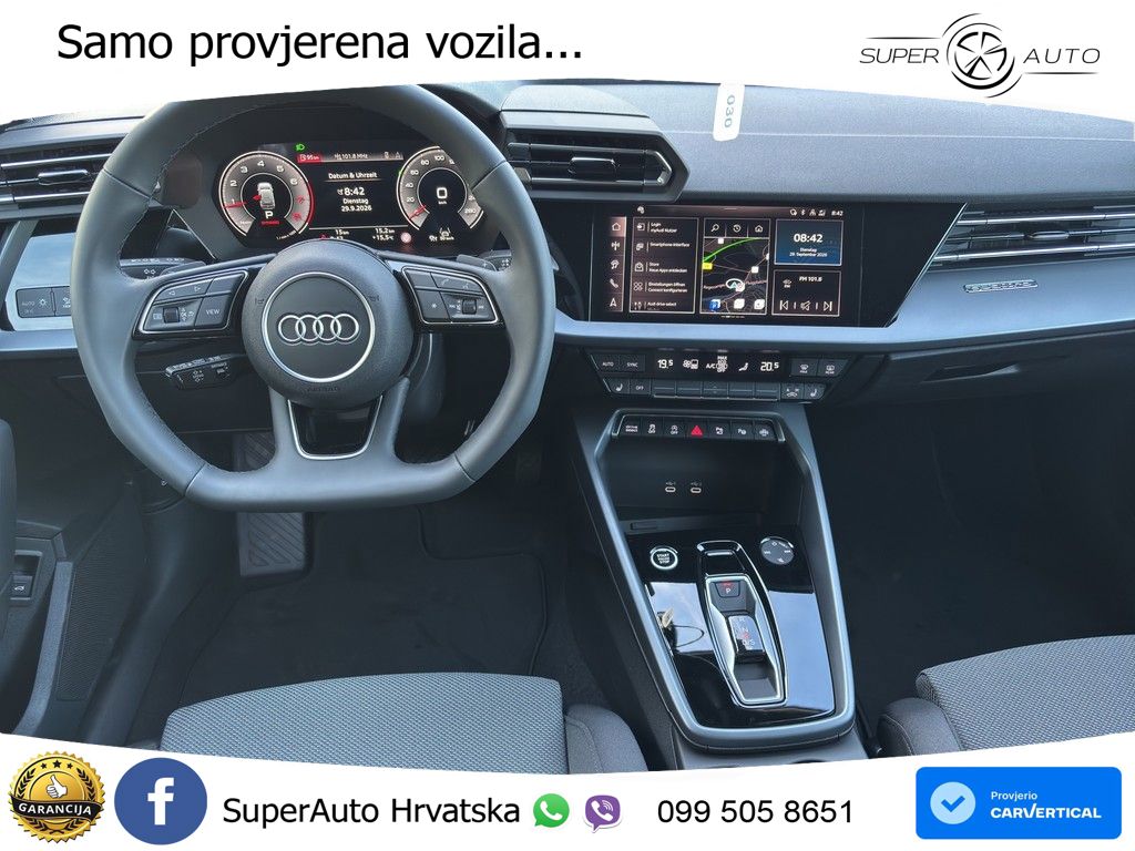 Audi A3 Sportback 40 TFSI (204 KS) quattro S tronic LED+GR SJED+ACC