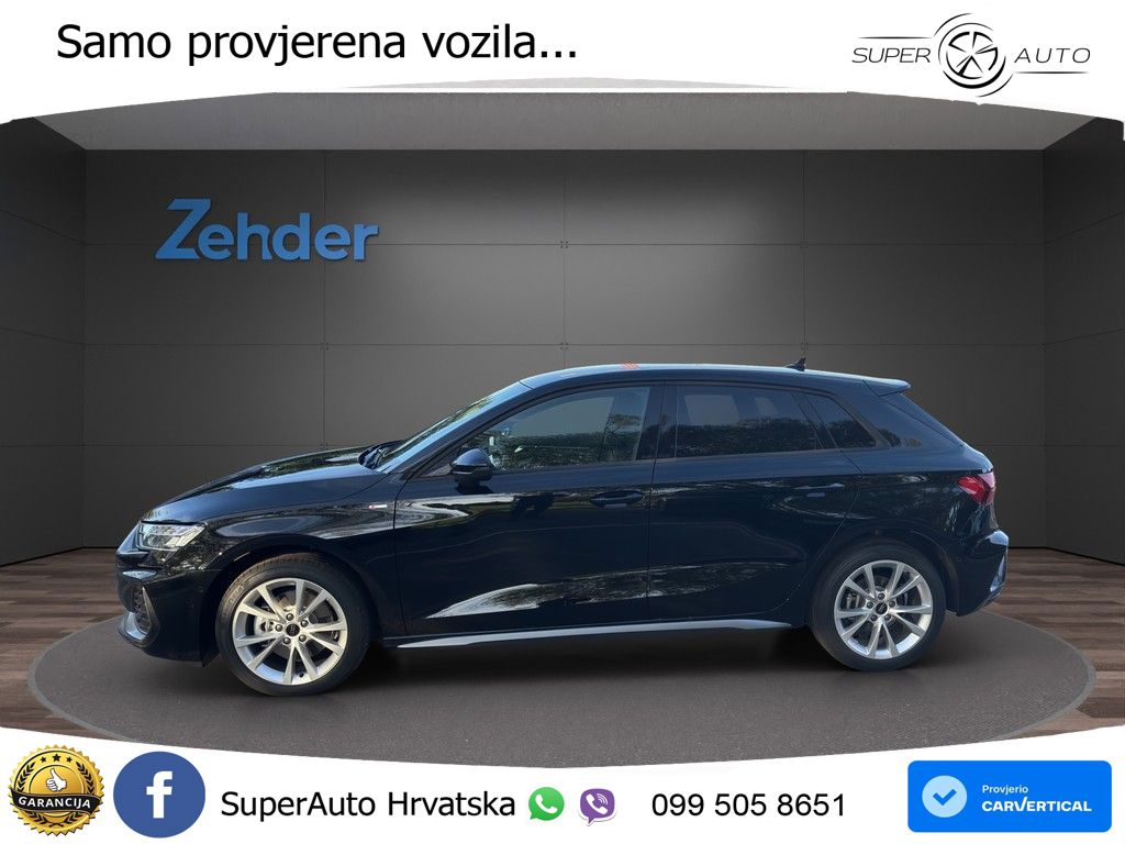 Audi A3 Sportback 40 TFSI (204 KS) quattro S tronic LED+GR SJED+ACC