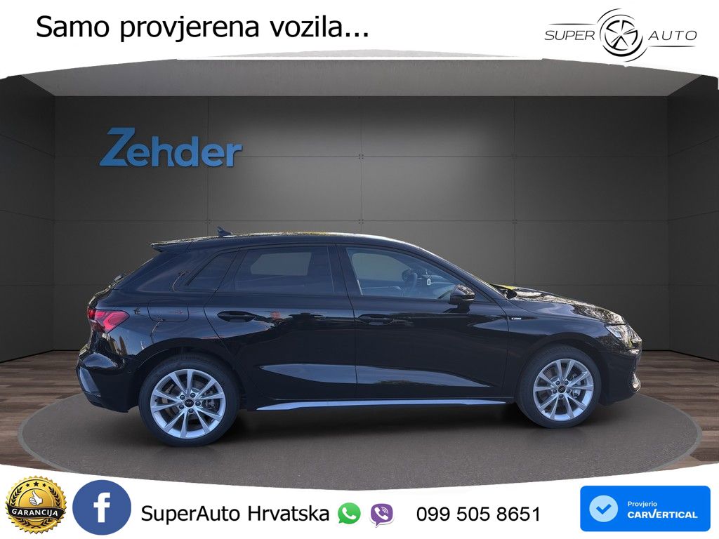 Audi A3 Sportback 40 TFSI (204 KS) quattro S tronic LED+GR SJED+ACC