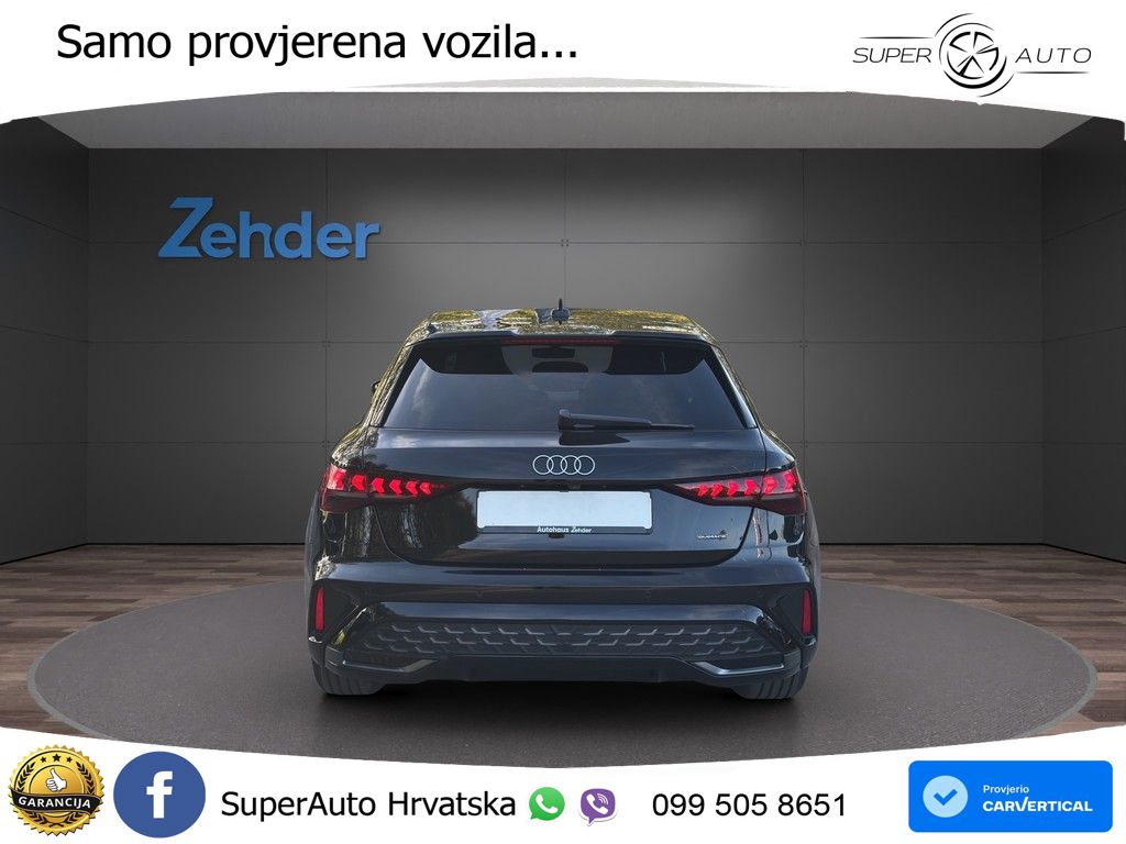 Audi A3 Sportback 40 TFSI (204 KS) quattro S tronic LED+GR SJED+ACC