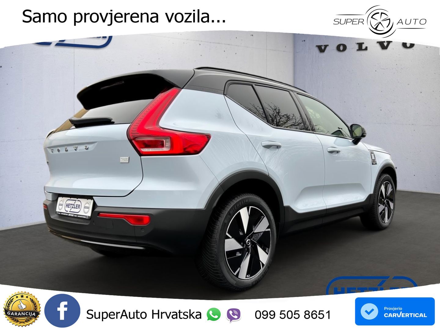 Volvo XC40 Recharge 82 kWh Twin Motor 408 KS AWD LED+GR SJED+ACC