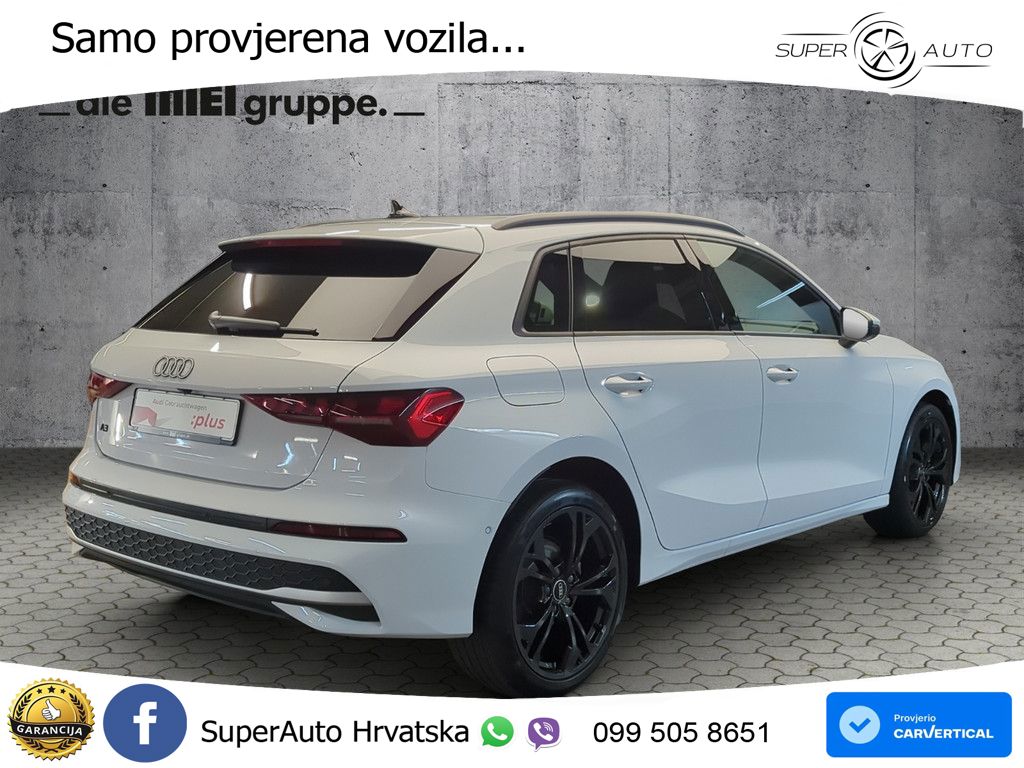 Audi A3 Sportback 40 TFSI e (204 KS) Plug-in Hybrid S tronic advanced LED+GR SJED+ACC