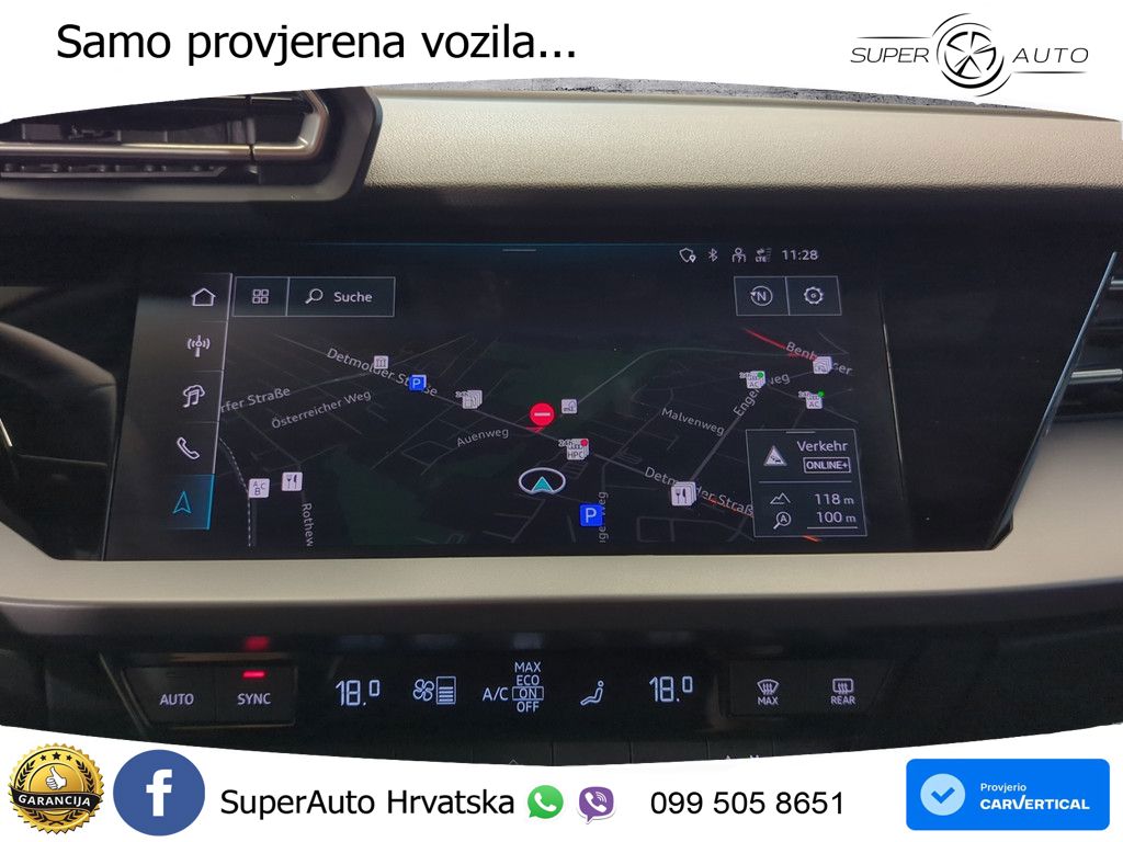 Audi A3 Sportback 40 TFSI e (204 KS) Plug-in Hybrid S tronic advanced LED+GR SJED+ACC