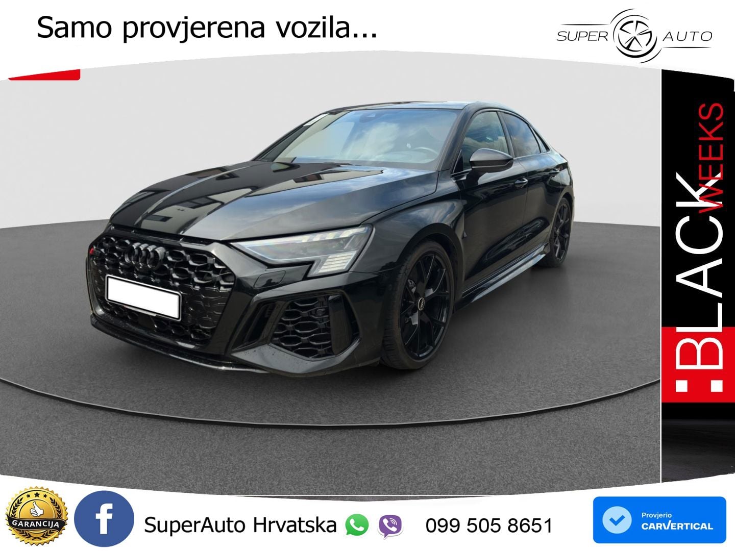 Audi RS3 Sedan 2.5 TFSI (400 KS) quattro S tronic MATRIX+GR SJED+KAM