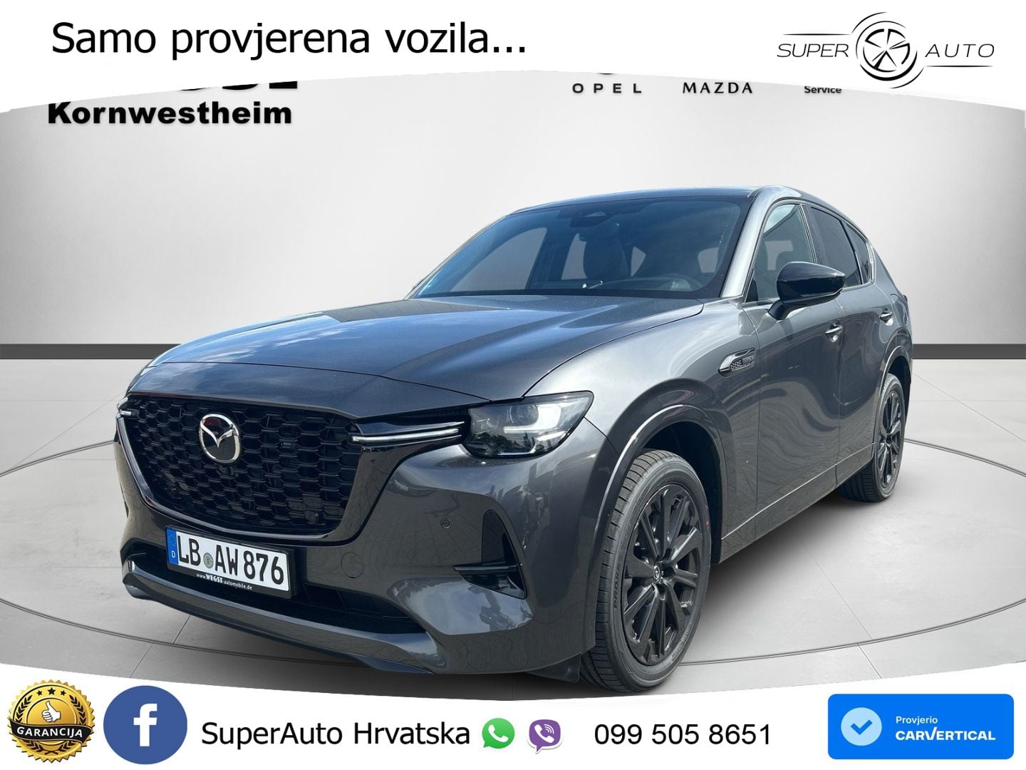 Mazda CX-60 2.5 e-Skyactiv (328 KS) AWD Automatic MATRIX+GR SJED+KAM