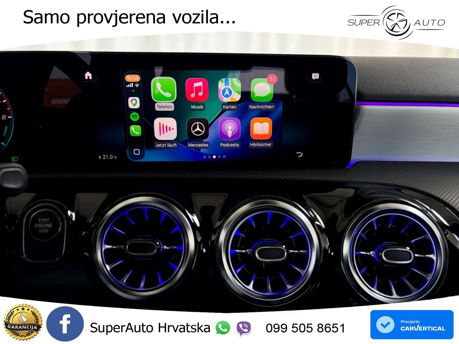Mercedes-Benz A 250e 8G-DCT AMG LED+GR SJED+ACC