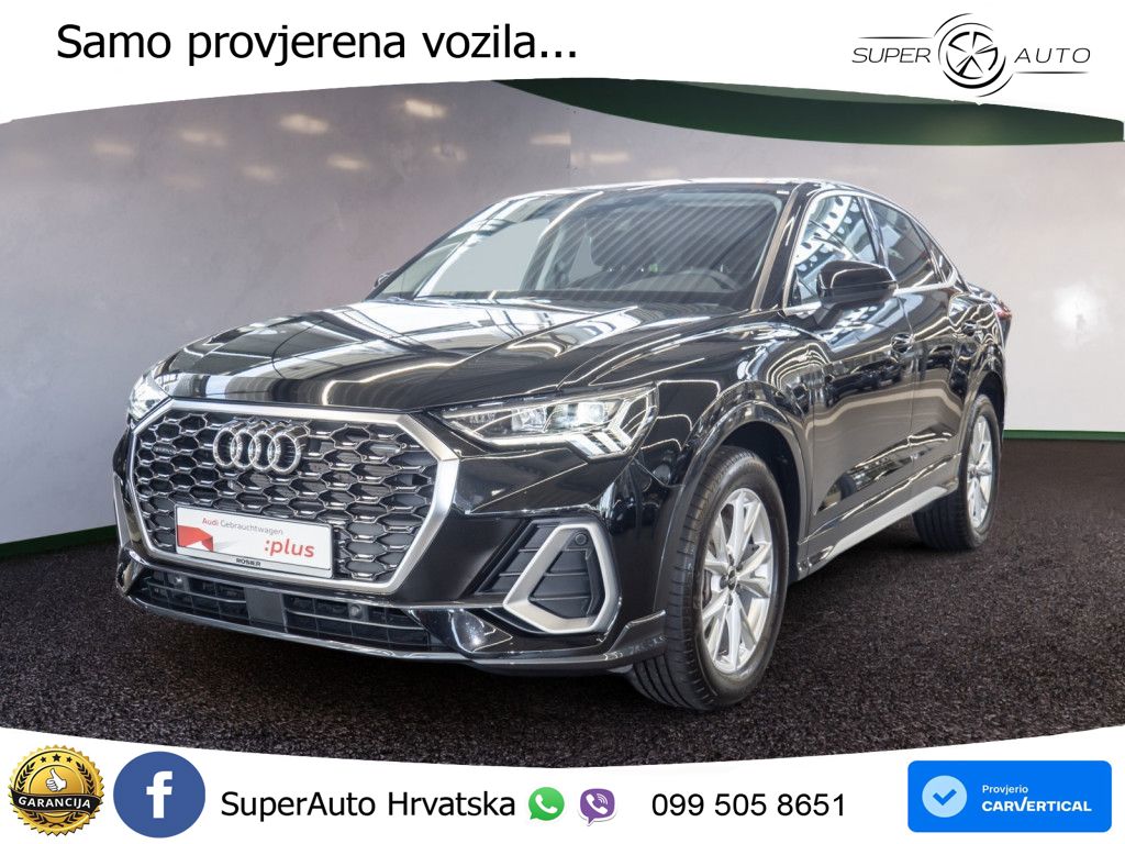 Audi Q3 II Sportback 40 TFSI (190 KS) quattro S tronic S line LED+GR SJED+ACC