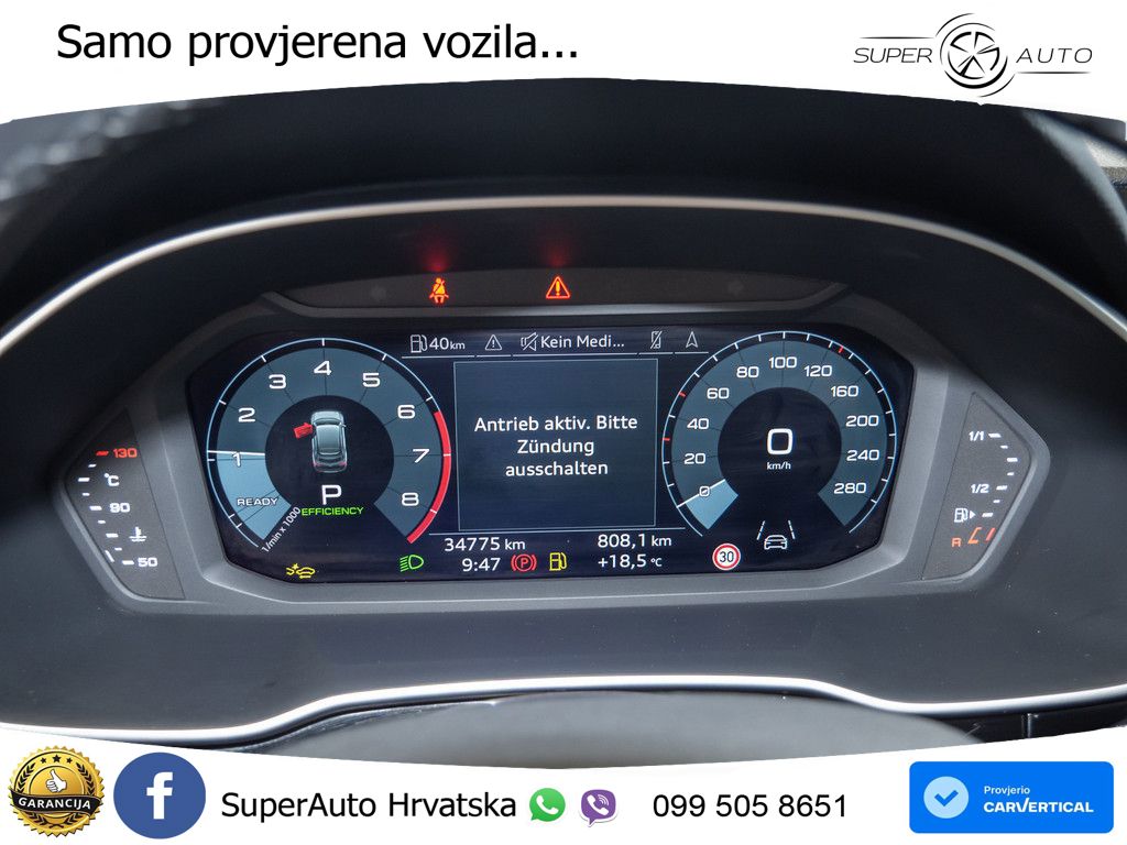 Audi Q3 II Sportback 40 TFSI (190 KS) quattro S tronic S line LED+GR SJED+ACC