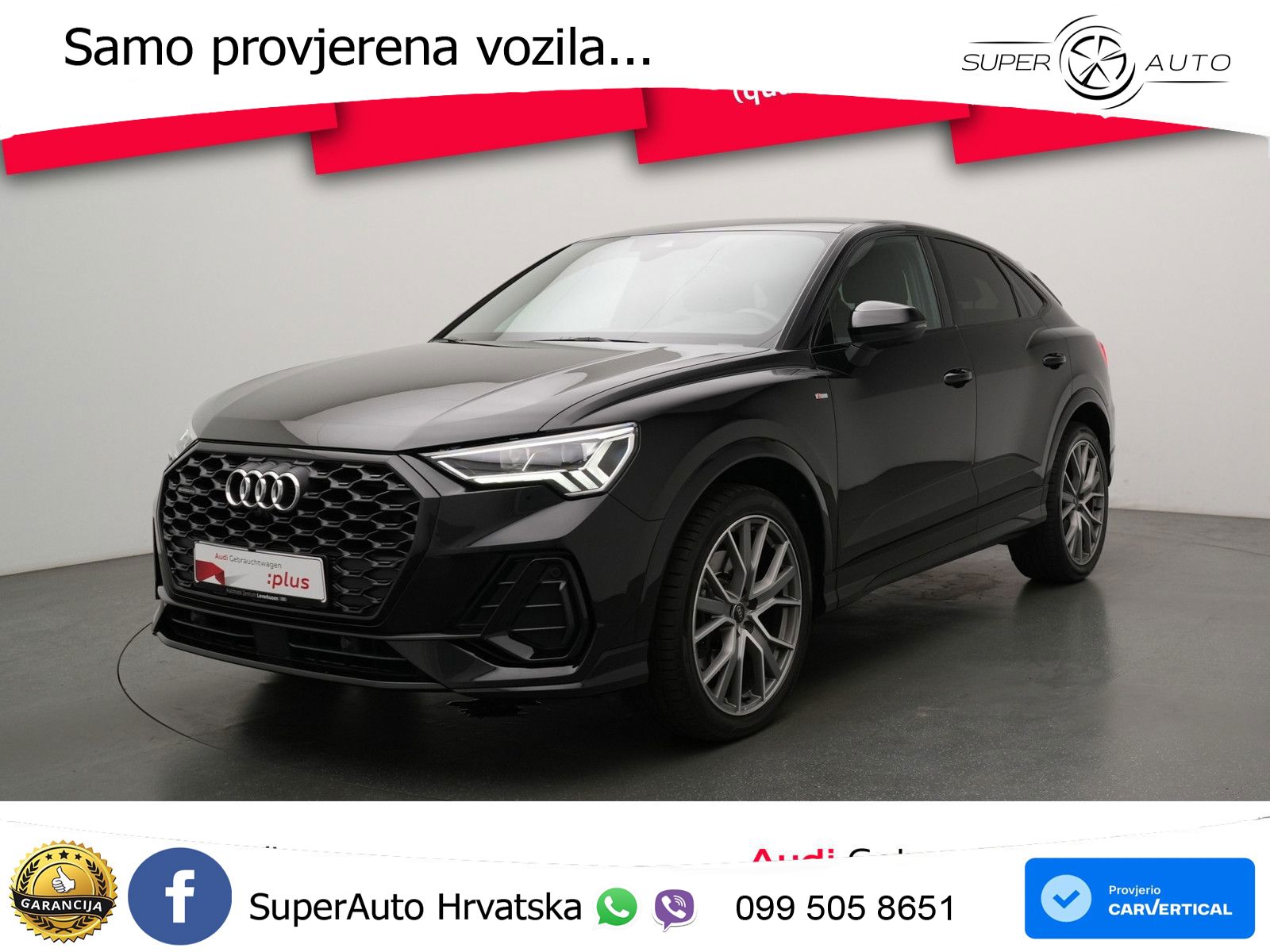 Audi Q3 II Sportback 45 TFSI (245 KS) quattro S tronic S line LED+GR SJED+ACC