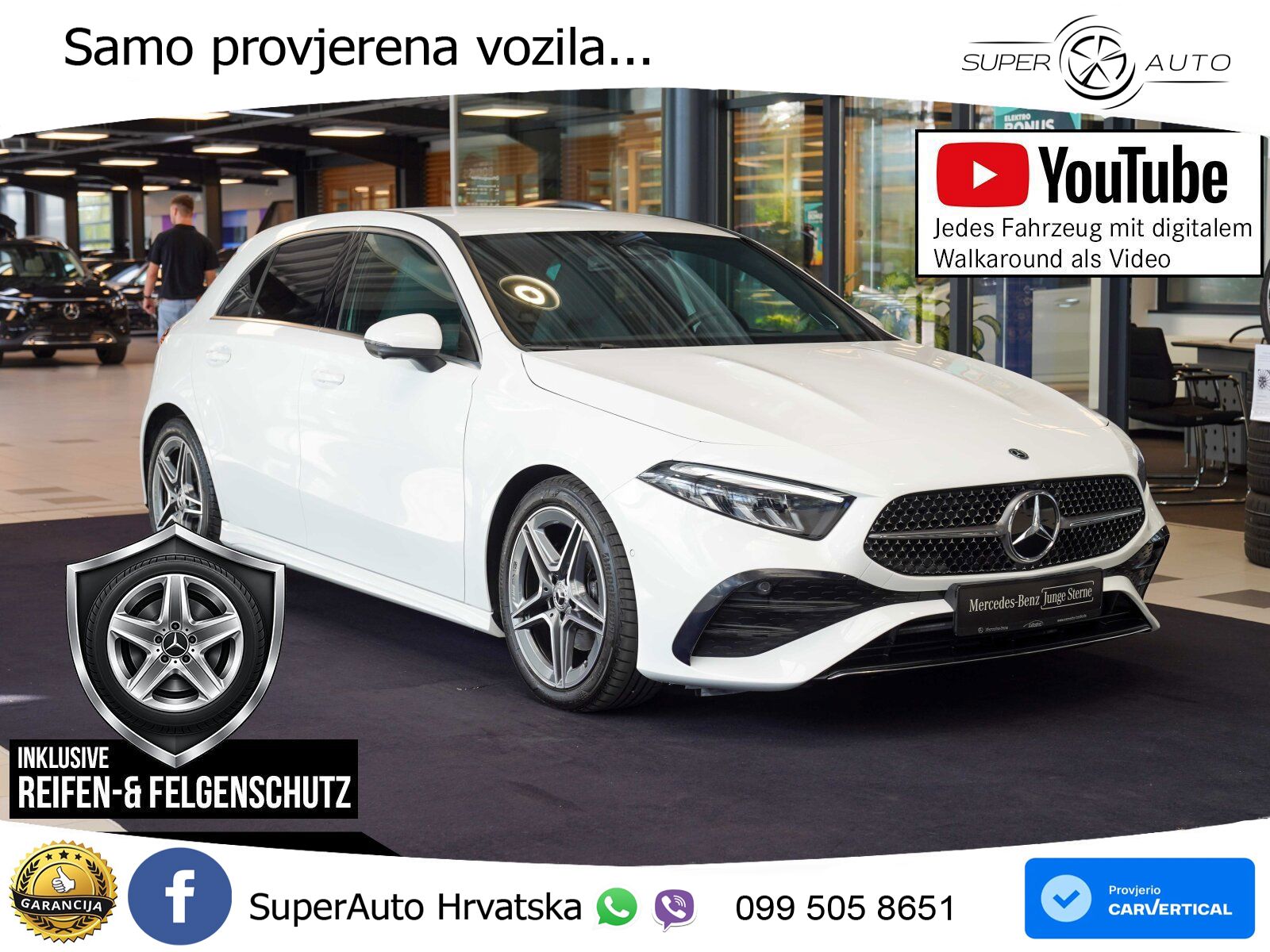 Mercedes-Benz A 200d 8G-DCT AMG LED+GR SJED+ACC