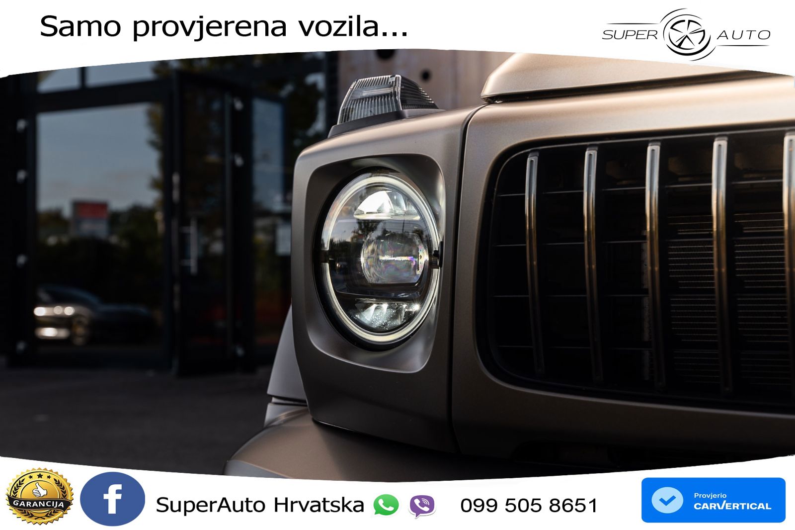 Mercedes AMG G 63 Long V8 (585 KS) 4MATIC 9G-TRONIC AMG SPEEDSHIFT TCT ACC+GR SJED+360+PANO