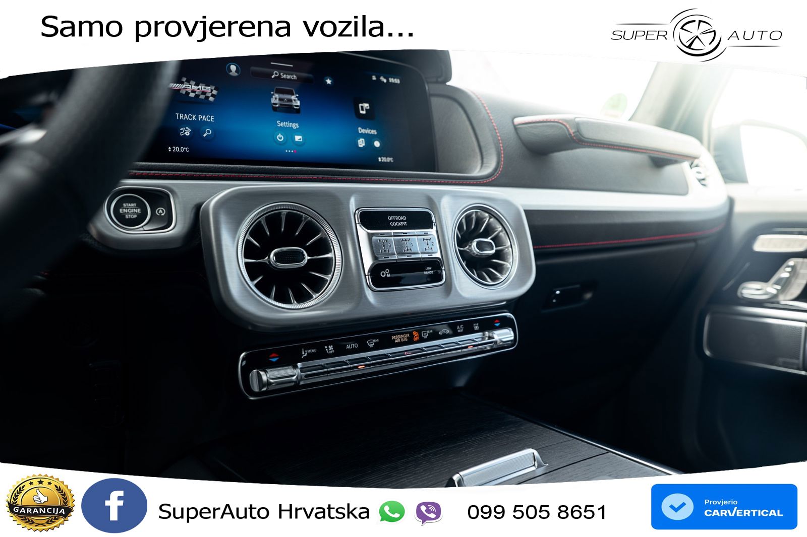 Mercedes AMG G 63 Long V8 (585 KS) 4MATIC 9G-TRONIC AMG SPEEDSHIFT TCT ACC+GR SJED+360+PANO